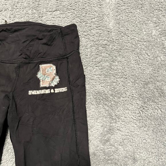 Lululemon Leggings Womens 4 Cropped Capri Workout Pants Black Pockets - Picture 4 of 8